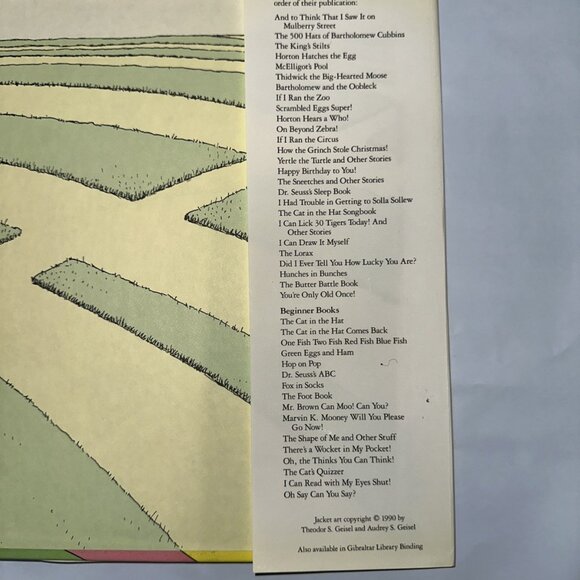 OH, THE PLACES YOU'LL GO! by Dr. Seuss - 1990 True First Ed. HC/DJ RARE! - Picture 13 of 16